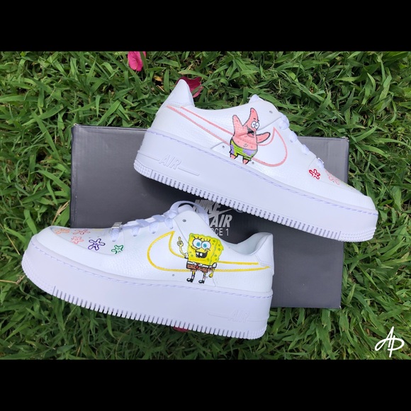 Nike Shoes | Custom Spongebob Nike Air Force S | Poshmark Nike Shoes | Custom Spongebob Nike Air Force S | Poshmark